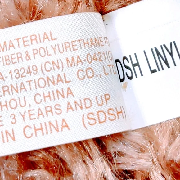 EUC Dan Dee Collector's Plush 17 " Brown Teddy Bear with Love U on the jacket - Picture 13 of 14